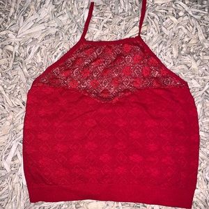 Flower halter crop top